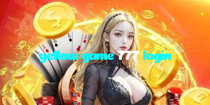 yellow game 777 login casino presented on mobile device in Pakistan with slots and live games