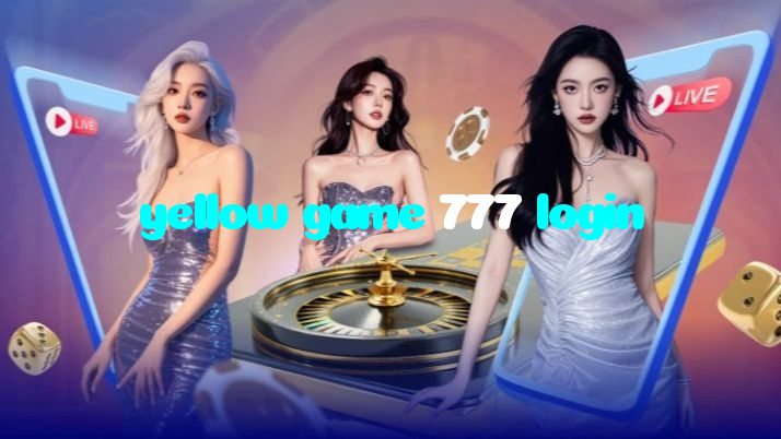 yellow game 777 login casino presented on mobile device in Pakistan with slots and live games